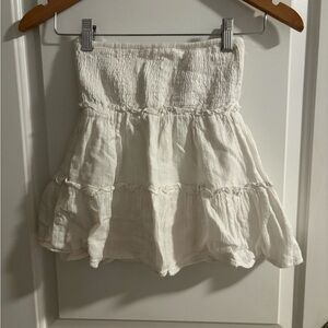 Sim & Sam White Mini Skirt